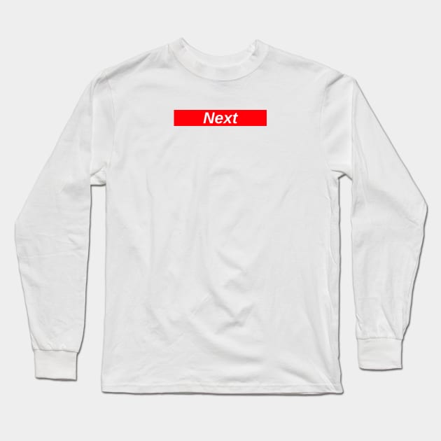 Next // Red Box Logo Long Sleeve T-Shirt by FlexxxApparel